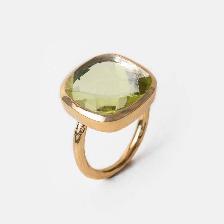 Joyas Psk Joyas Bano Oro 18Kt | Anillo Renata Peridoto