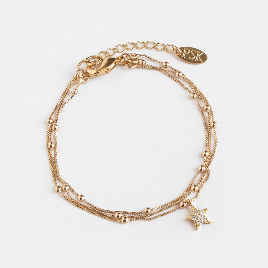 Joyas Psk Joyas Pulseras | Pulsera Shine Estrella