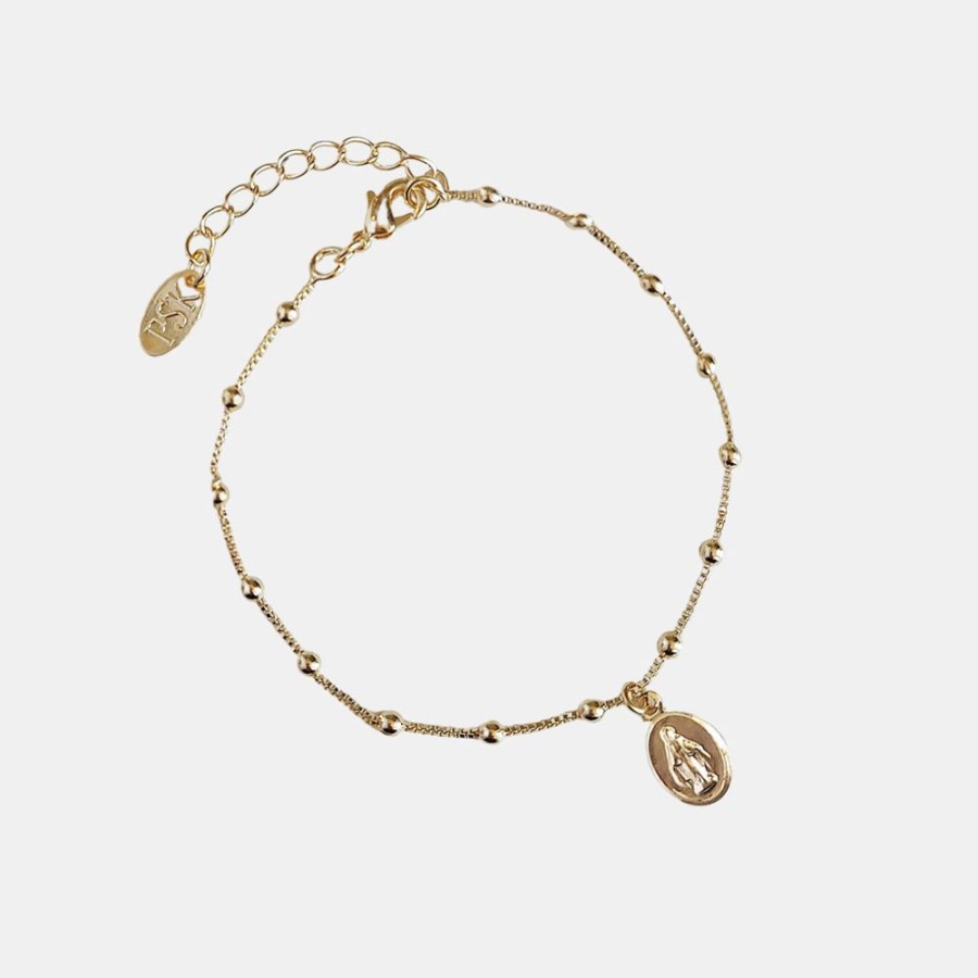 Joyas Psk Joyas Pulseras | Pulsera Ilanit Virgen Rayos Oro