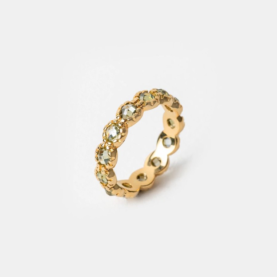 Joyas Psk Joyas Bano Oro 18Kt | Anillo Paris Peridoto Oro