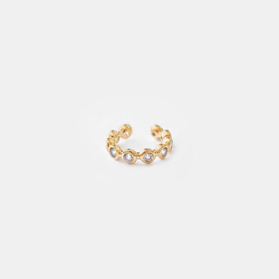 Joyas Psk Joyas Bano De Oro 18 Kt | Aro Ear Cuff Susana